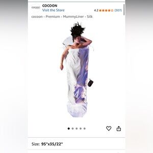 Cocoon 100% Silk MummyLiner